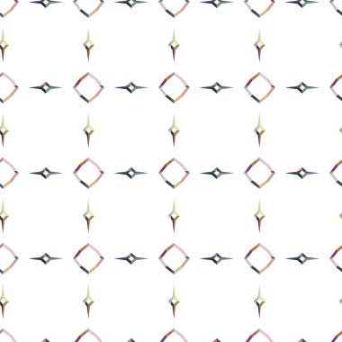 Geometrik şekilli kusursuz desen vektör çizimi