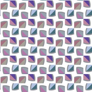 Geometrik şekilli kusursuz desen vektör çizimi