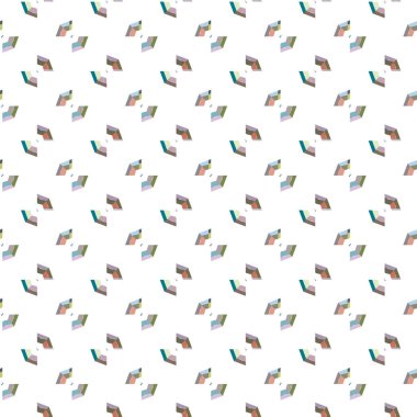 Geometrik şekilli kusursuz desen vektör çizimi