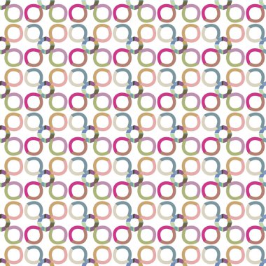 Geometrik şekilli kusursuz desen vektör çizimi