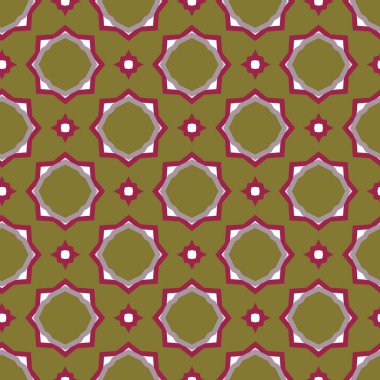 Geometrik şekilli kusursuz desen vektör çizimi