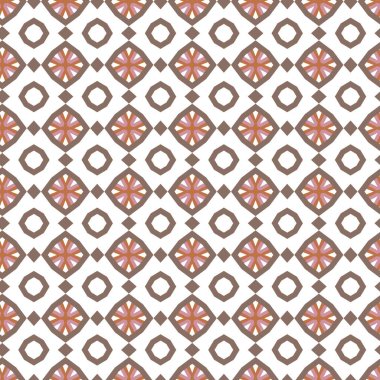 Geometrik şekilli kusursuz desen vektör çizimi