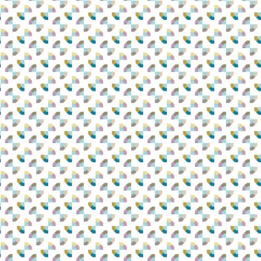 Geometrik şekilli kusursuz desen vektör çizimi