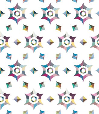 Geometrik şekilli kusursuz desen vektör çizimi
