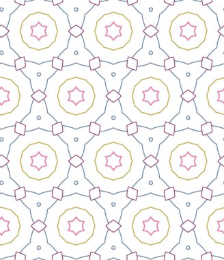 Geometrik şekilli kusursuz desen vektör çizimi