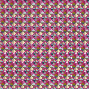 Geometrik şekilli kusursuz desen vektör çizimi