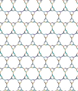 Geometrik şekilli kusursuz desen vektör çizimi