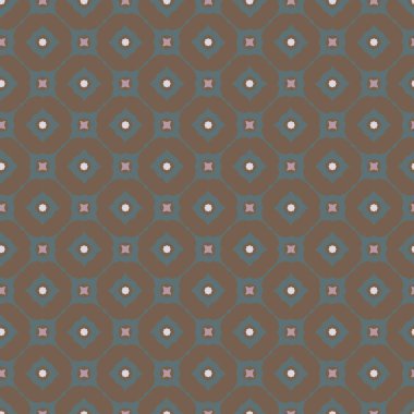 Geometrik şekilli kusursuz desen vektör çizimi