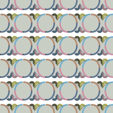 Geometrik şekilli kusursuz desen vektör çizimi