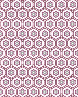 Geometrik şekilli kusursuz desen vektör çizimi
