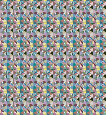 Geometrik şekilli kusursuz desen vektör çizimi