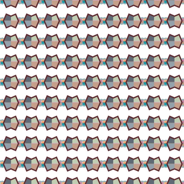 Modello Senza Soluzione Continuità Con Forme Geometriche Illustrazione Vettoriale — Vettoriale Stock