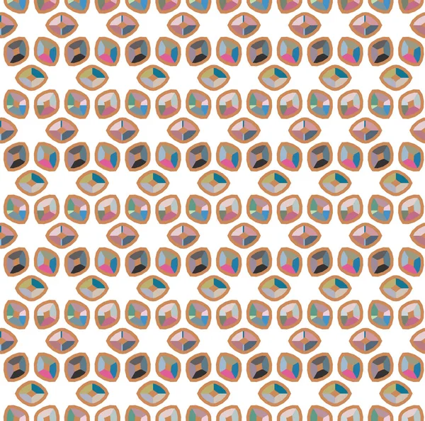 Patrón Ornamental Geométrico Sin Costuras Fondo Abstracto — Vector de stock