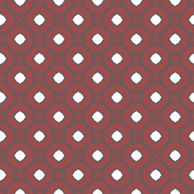 Geometrik şekilli kusursuz desen vektör çizimi