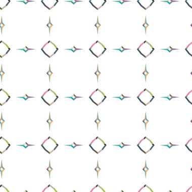 Geometrik şekilli kusursuz desen vektör çizimi