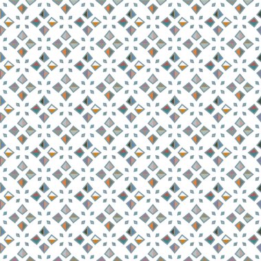 Geometrik şekilli kusursuz desen vektör çizimi