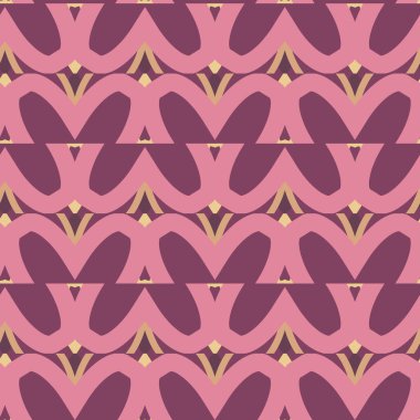 Geometrik şekilli kusursuz desen vektör çizimi