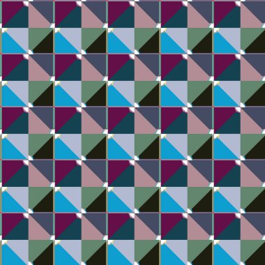 Geometrik şekilli kusursuz desen vektör çizimi