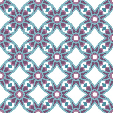 Geometrik şekilli kusursuz desen vektör çizimi