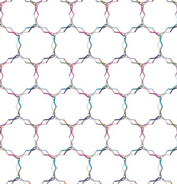 Geometrik şekilli kusursuz desen vektör çizimi