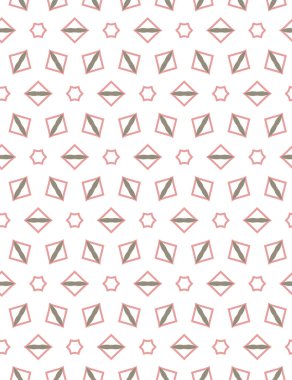Geometrik şekilli kusursuz desen vektör çizimi