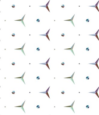 Geometrik şekilli kusursuz desen vektör çizimi