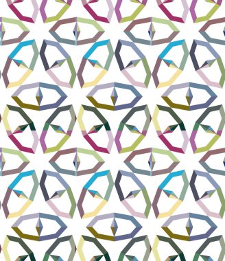 Geometrik şekilli kusursuz desen vektör çizimi
