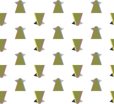 Geometrik şekilli kusursuz desen vektör çizimi