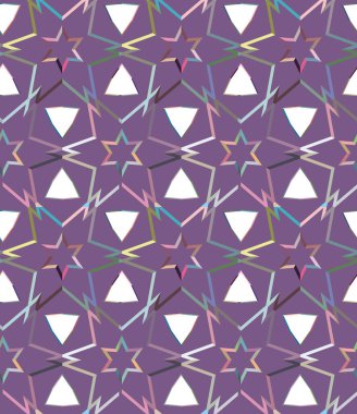 Geometrik şekilli kusursuz desen vektör çizimi