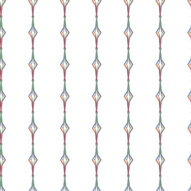 Geometrik şekilli kusursuz desen vektör çizimi