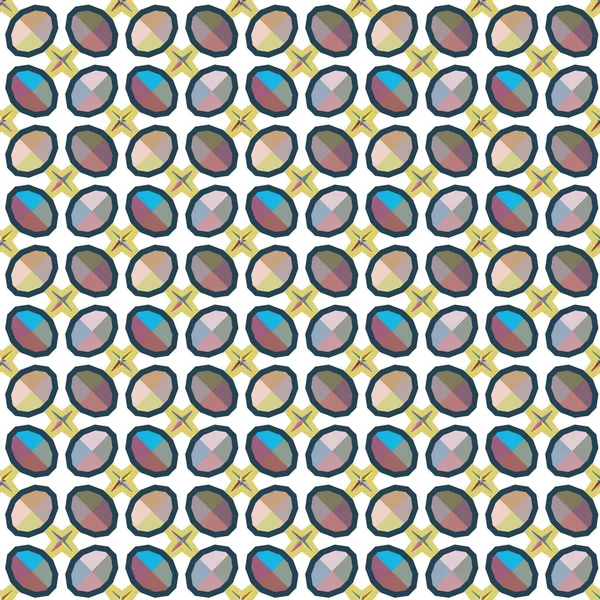 Abstracte Kleurrijke Patroon Illustratie Naadloze Achtergrond — Stockvector