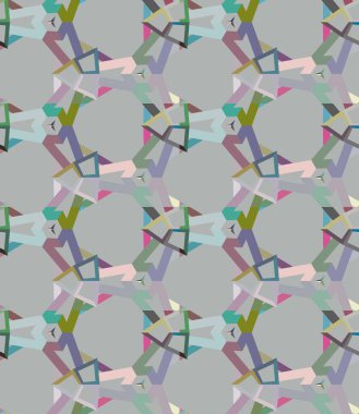 Geometrik şekilli kusursuz desen vektör çizimi