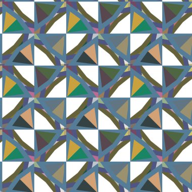 Geometrik şekilli kusursuz desen vektör çizimi