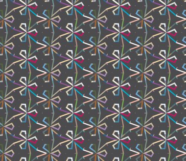 Geometrik şekilli kusursuz desen vektör çizimi