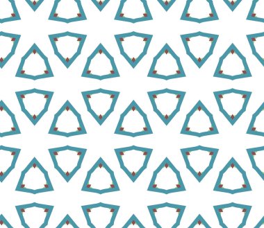 Geometrik şekilli kusursuz desen vektör çizimi