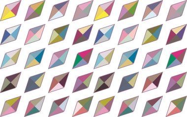 Geometrik şekilli kusursuz desen vektör çizimi