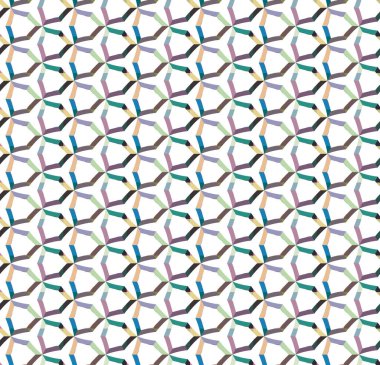 Geometrik şekilli kusursuz desen vektör çizimi