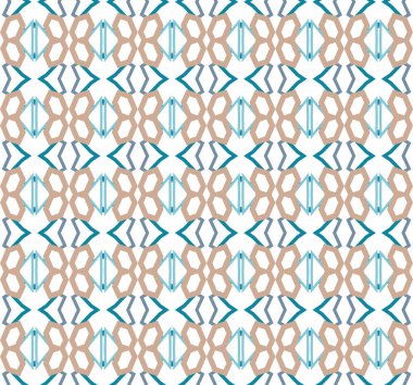 Geometrik şekilli kusursuz desen vektör çizimi