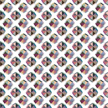 Geometrik şekilli kusursuz desen vektör çizimi