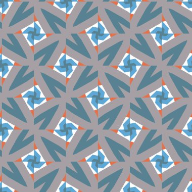 Geometrik şekilli kusursuz desen vektör çizimi