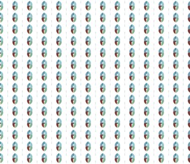 Geometrik şekilli kusursuz desen vektör çizimi