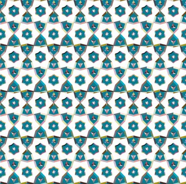 Geometrik şekilli kusursuz desen vektör çizimi