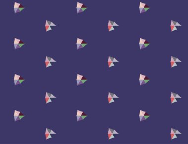 Geometrik şekilli kusursuz desen vektör çizimi