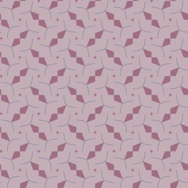 Geometrik şekilli kusursuz desen vektör çizimi