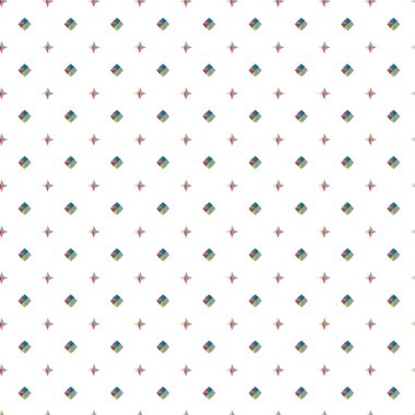 Geometrik şekilli kusursuz desen vektör çizimi