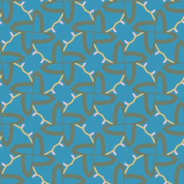 Geometrik şekilli kusursuz desen vektör çizimi