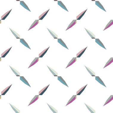 Geometrik şekilli kusursuz desen vektör çizimi