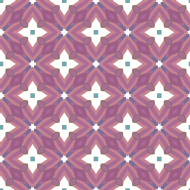 Geometrik şekilli kusursuz desen vektör çizimi