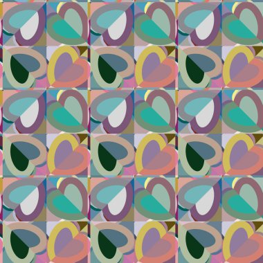 Geometrik şekilli kusursuz desen vektör çizimi