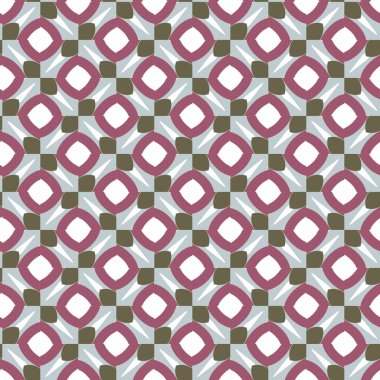 Geometrik şekilli kusursuz desen vektör çizimi